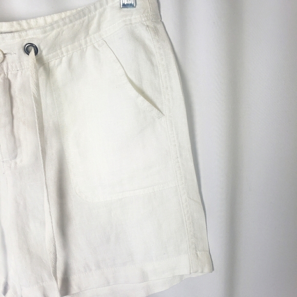 Merona White Linen Shorts - Picture 2 of 9